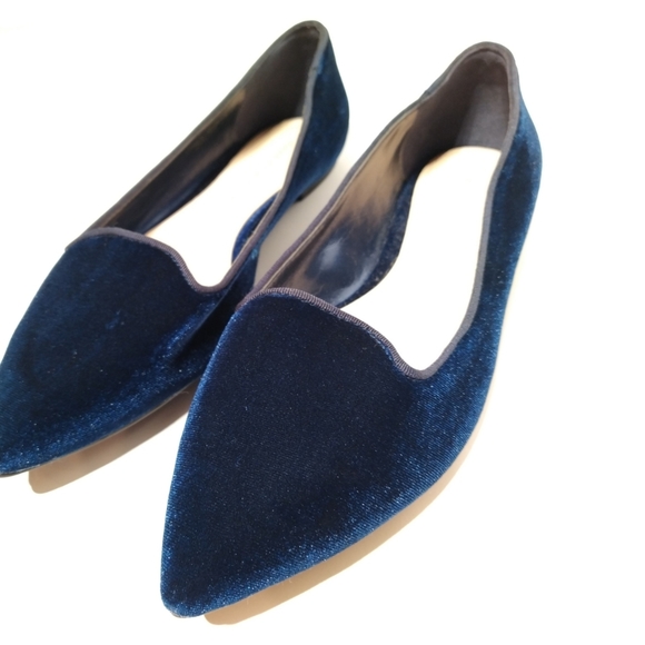 charles & keith Shoes - Velvet Blue Flats | Charles & Keith | 37